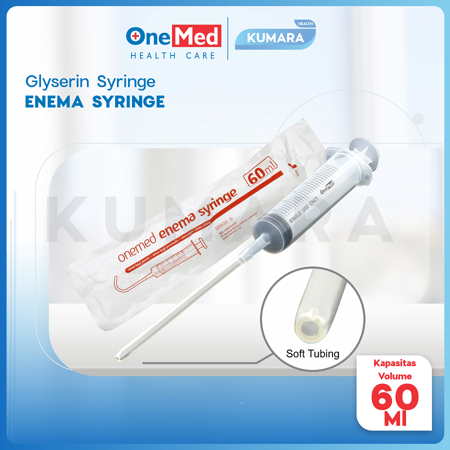 ONEMED - Enema Syringe Sterile / Glyserin Syringe / Suntikan Gliserin Pcs