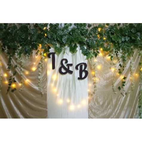 Custom Nama Spon/ Gabus Hiasan Engagement Dekorasi Backdrop Ulang Tahun Aqiqah Tasyakuran