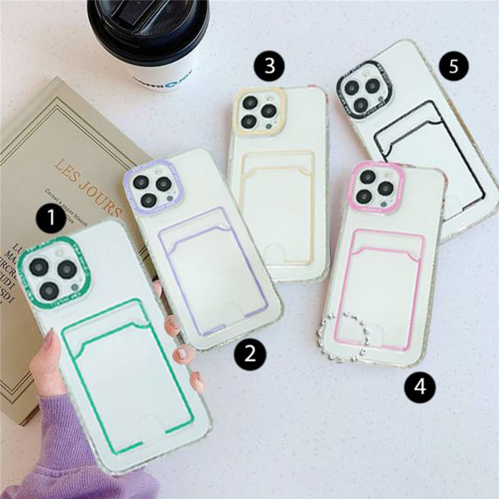 (SC01) CASE SLOT CARD TRANSPARAN MOTIF FOR VIVO V20 V21 5G V21E 4G V23 5G V23E V25/V25E Y02 Y02S Y11