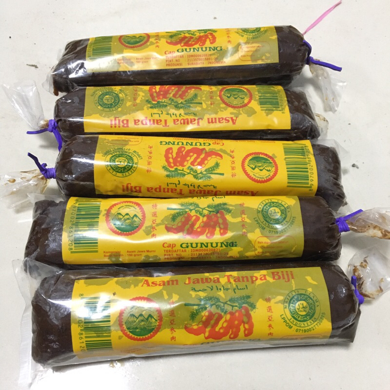 

Asam Jawa Tanpa Biji Cap Gunung 150 gram