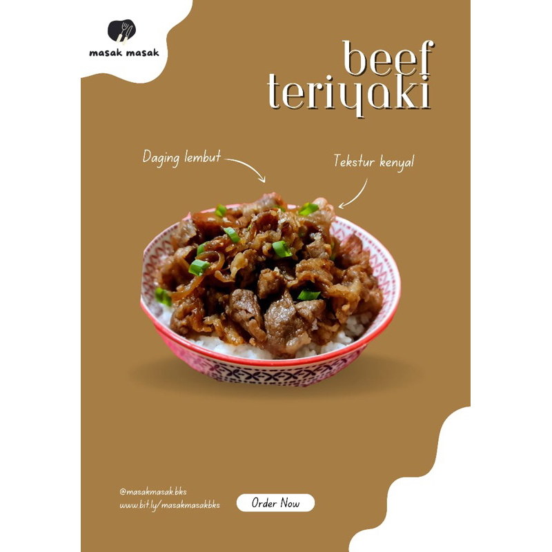 

Beef Teriyaki frozen ready to heat 500gr