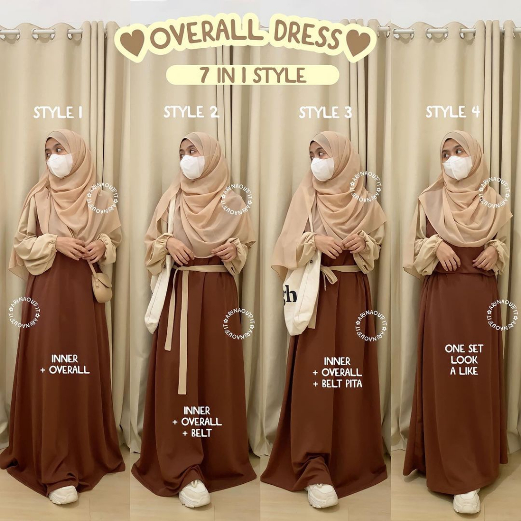 OVERALL DRESS 7 IN 1 BY ARUNAOUTFIT