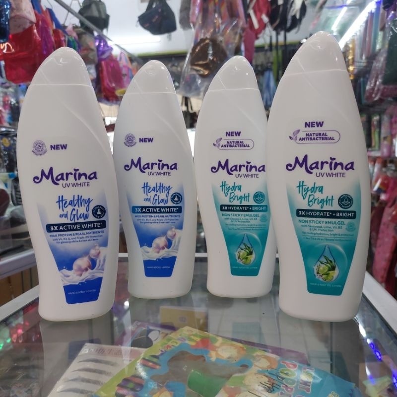 Marina UV White Jumbo Besar Healthy &amp; Glow,hydra bright,Bright &amp; fresh(ukuran 460,200,96)