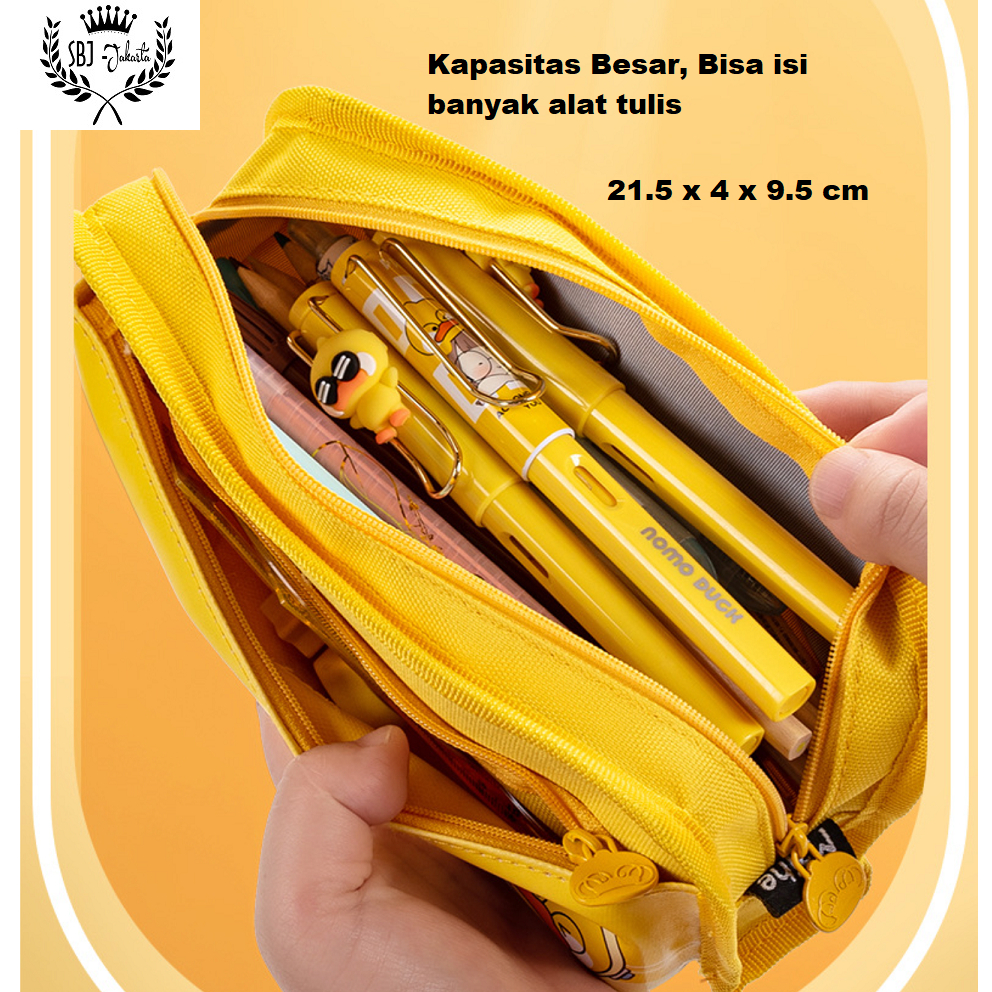 Tempat pensil Kotak pensil model SEPERTI smiggle softcase Nomo and Friends