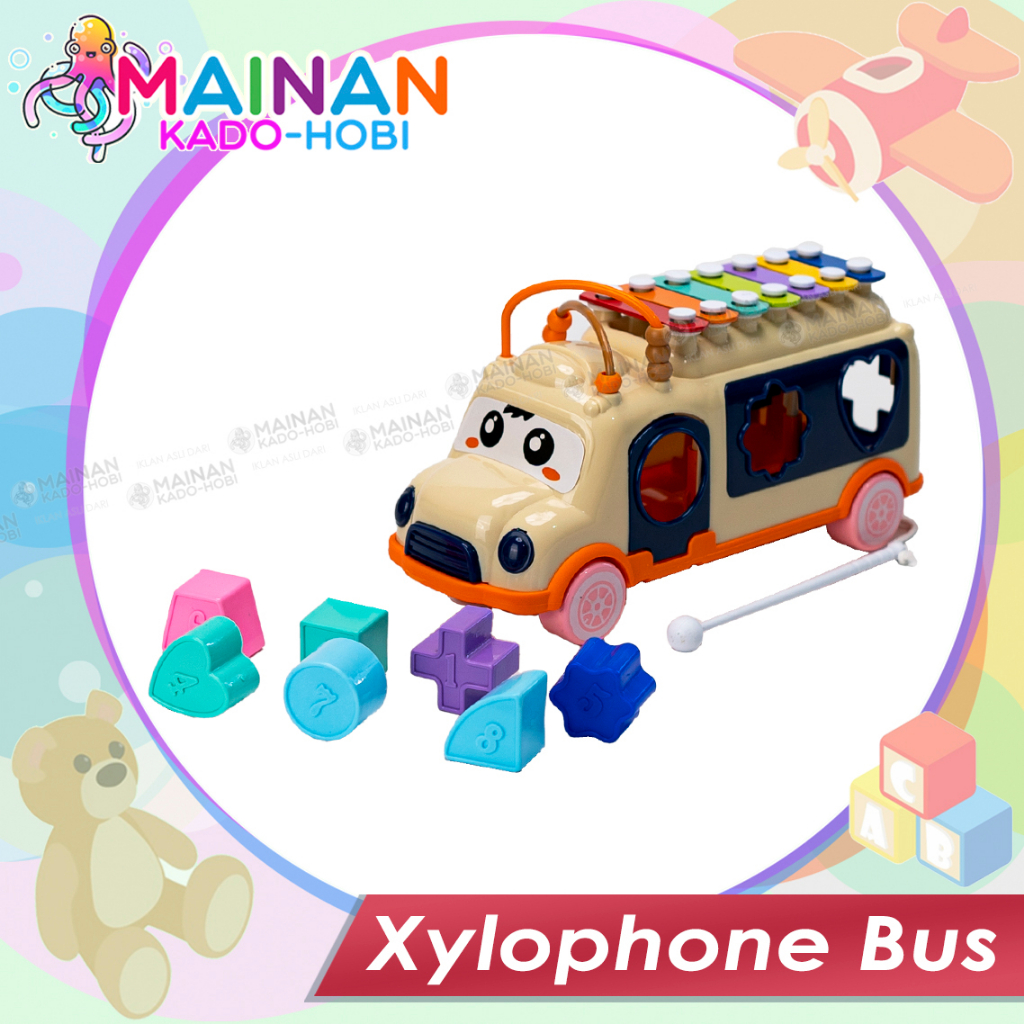 SET MAINAN EDUKASI ANAK BABY ALAT MUSIK SERULING XYLOPHONE KOLINTANG