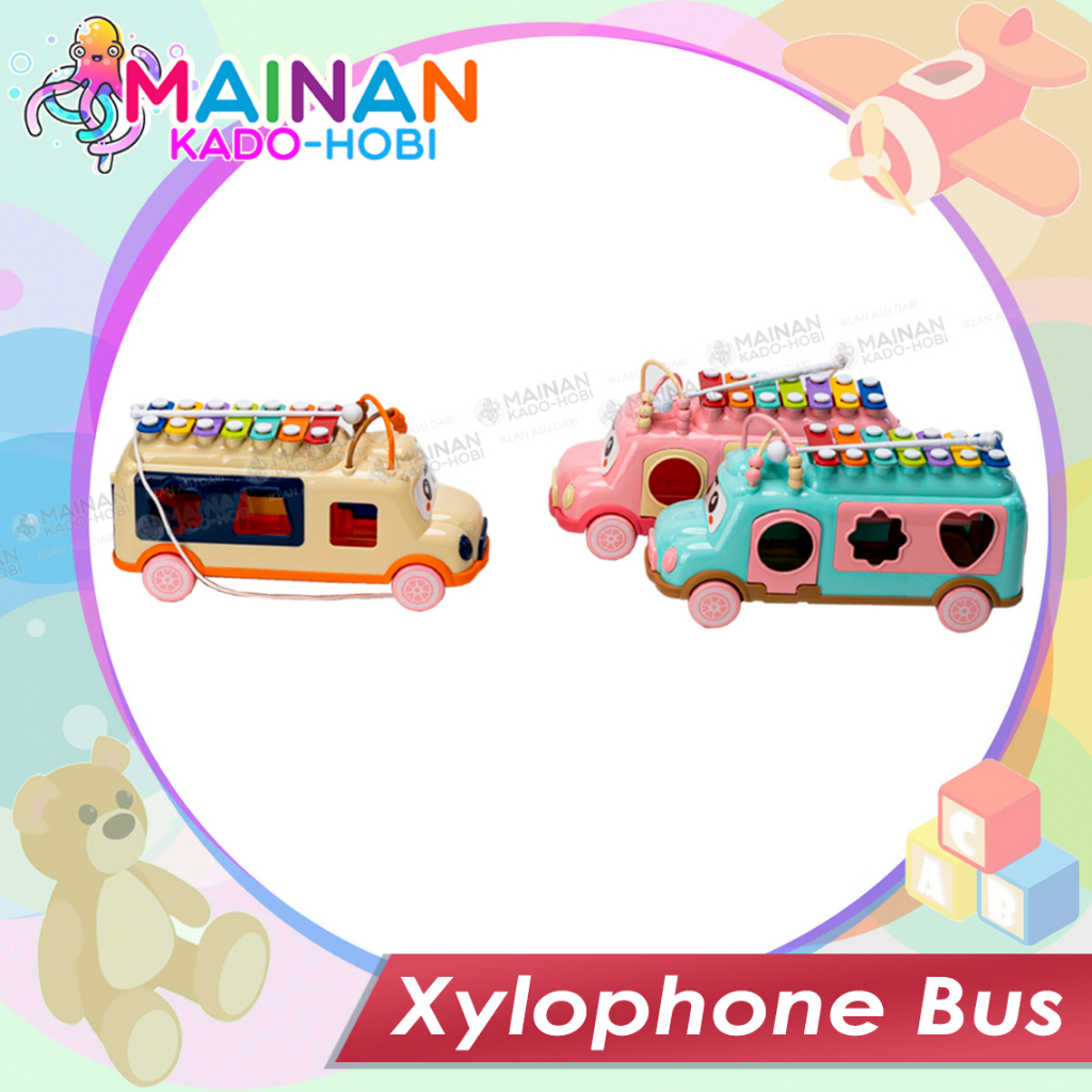 SET MAINAN EDUKASI ANAK BABY ALAT MUSIK SERULING XYLOPHONE KOLINTANG