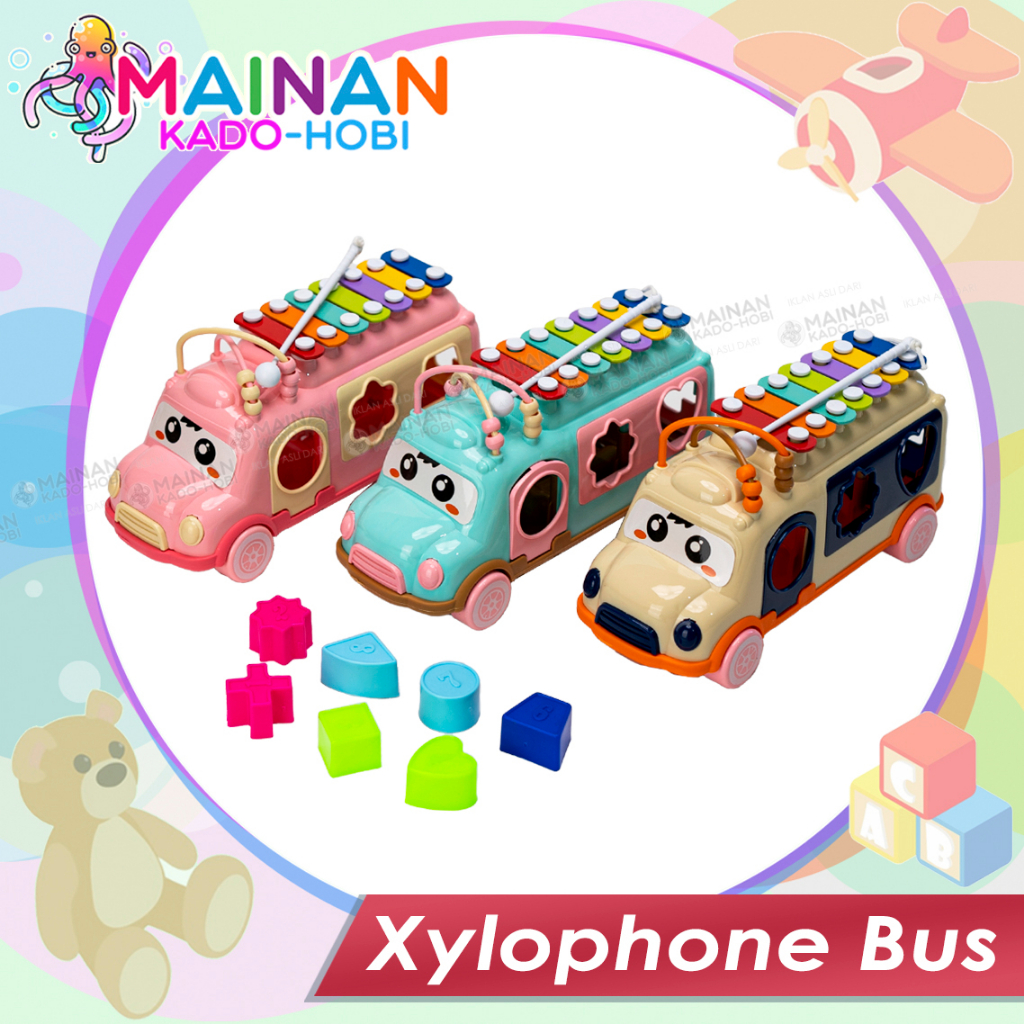 SET MAINAN EDUKASI ANAK BABY ALAT MUSIK SERULING XYLOPHONE KOLINTANG