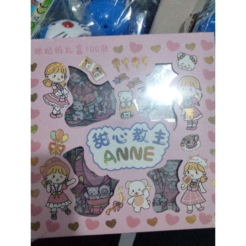 100 lembar stiker motif kartun Korea lucu anti air Toys