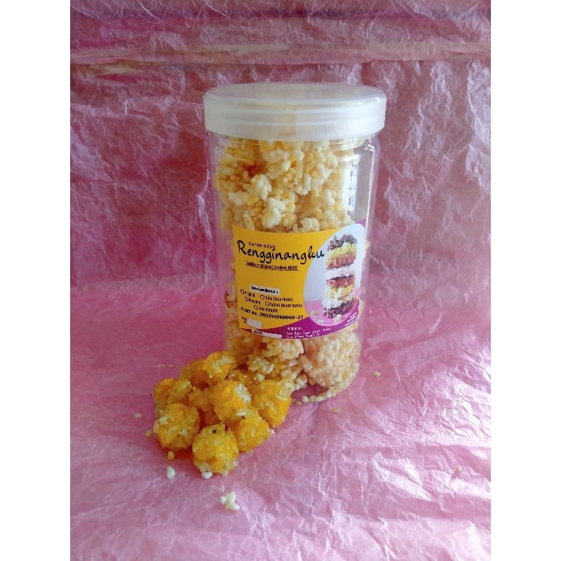 

Rengginang Toples Koin Matang Rasa Bawang 250gram