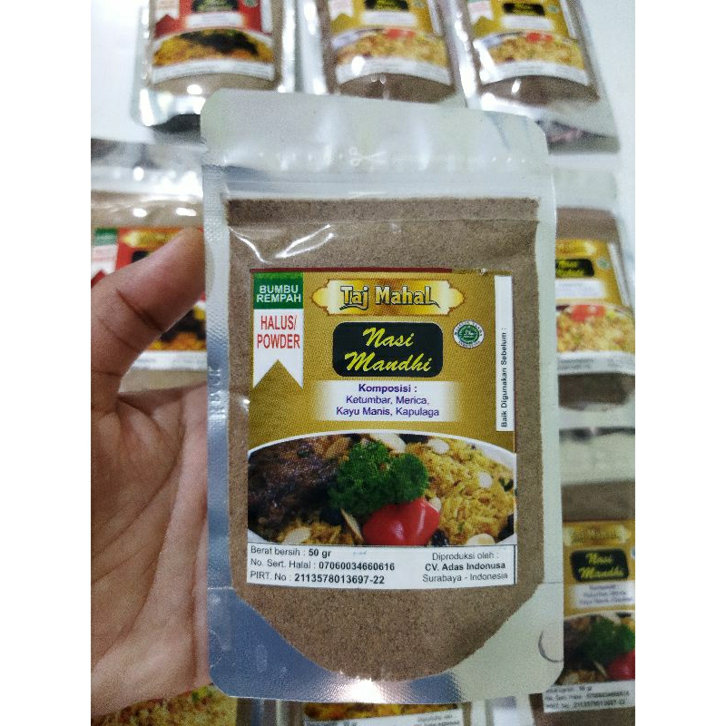 

Bumbu Kering Nasi Mandhi isi 50gr untuk porsi 1kg beras