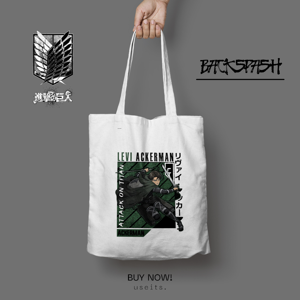 Totebag  Tas Anime Attack On Titans Pria Wanita - ATTACK ON TITANS