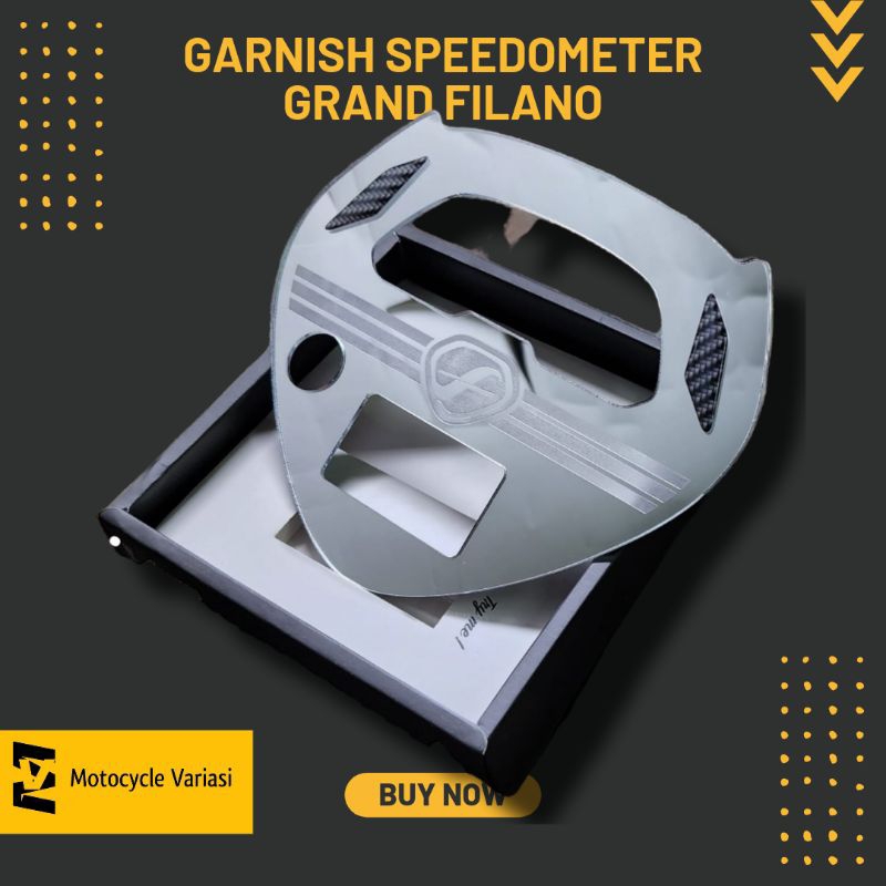 Garnis Cover Spidometer Grand Filano Bahan Kaca Akrilik