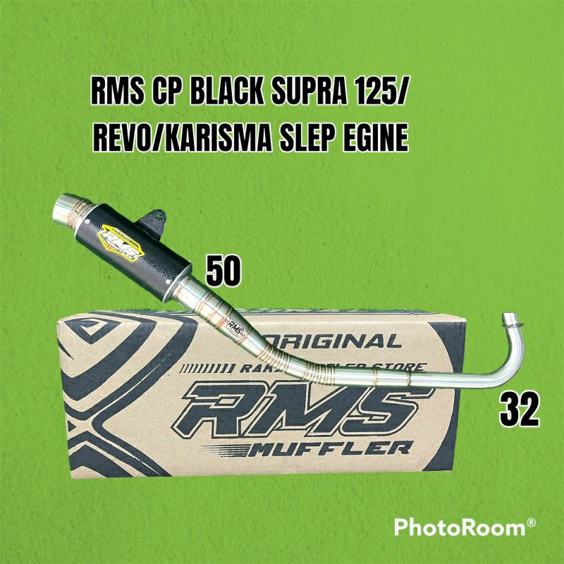 KNALPOT RMS CP BLACK SUPRA 125 KARISMA JUPITER VEGA SMASH SHOGUN GRAND SLEP EGINE BALAP