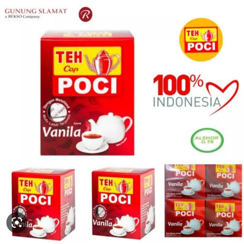 

Teh Cap Poci Vanila 50gr isi 10pc Teh Seduh