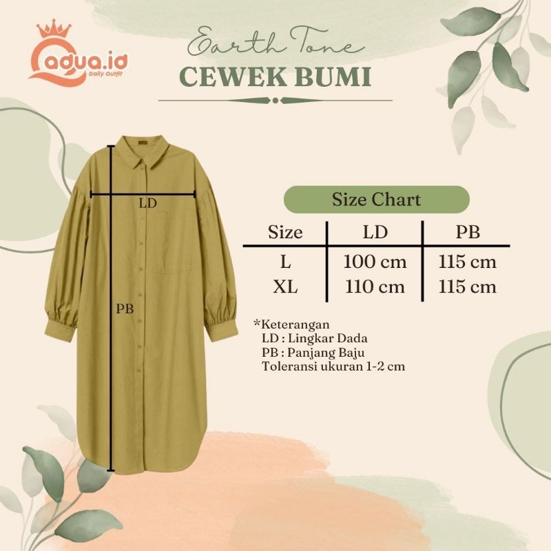 tunik cewek bumi by qadua.id