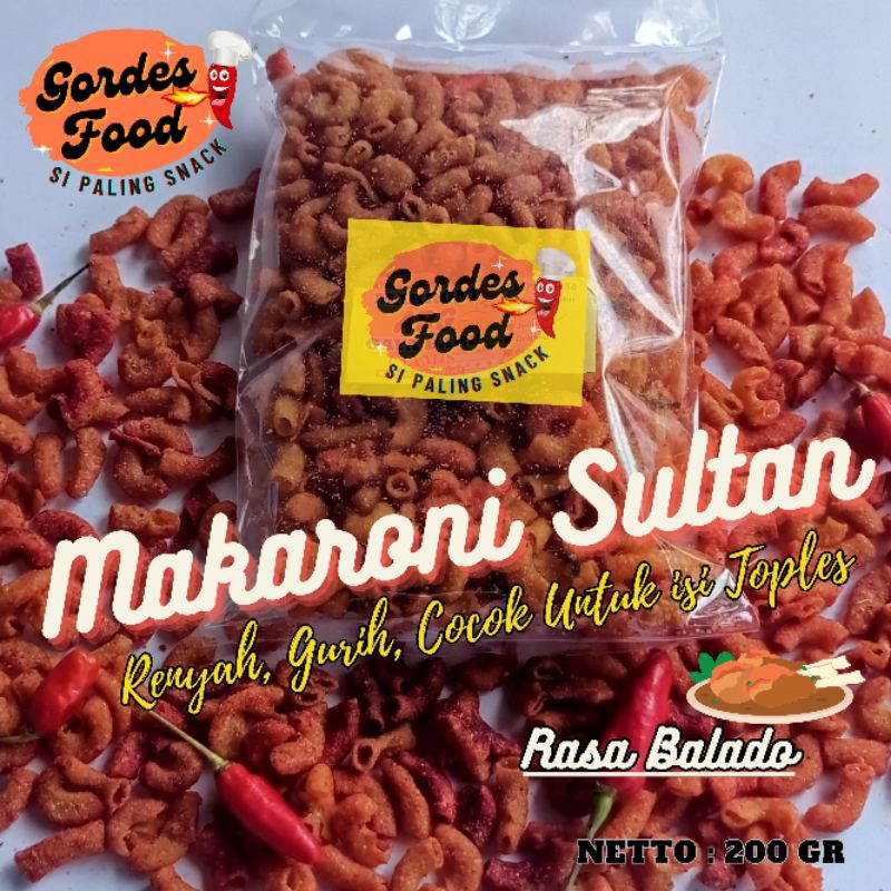 

MAKARONI SULTAN Gordes Food Rasa Balado (KRISPI, TERLARIS)