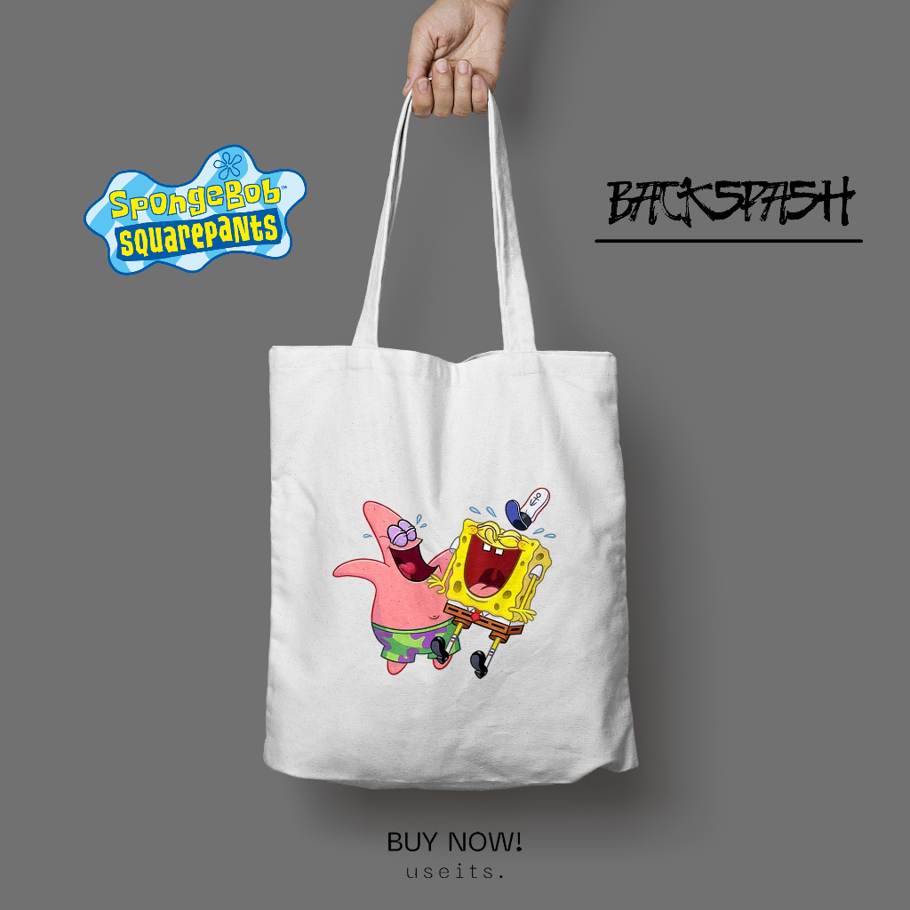 Totebag Tas Spongebob Pria Wanita - SPONGEBOB