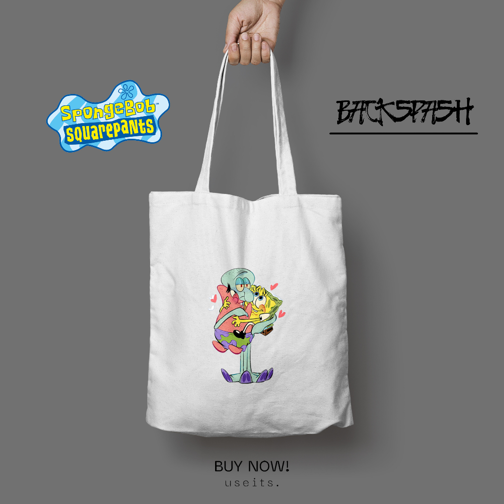 Totebag Tas Spongebob Pria Wanita - SPONGEBOB