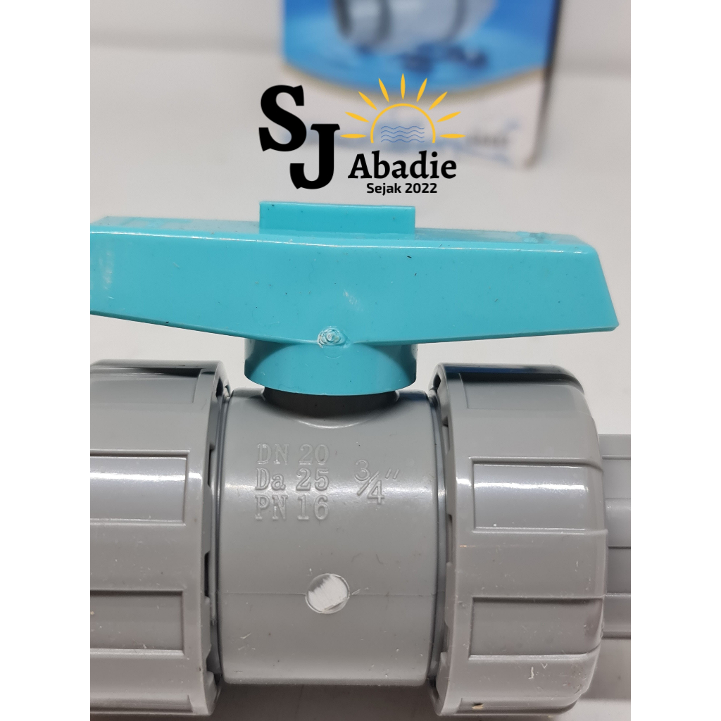 (2 PCS) Ball Valve  Stop Keran Kran Air Water Mur SOLIGEN CN002 1/2 - 3/4 - 1 Inch (Bisa dibuka) | SJ ABADIE |