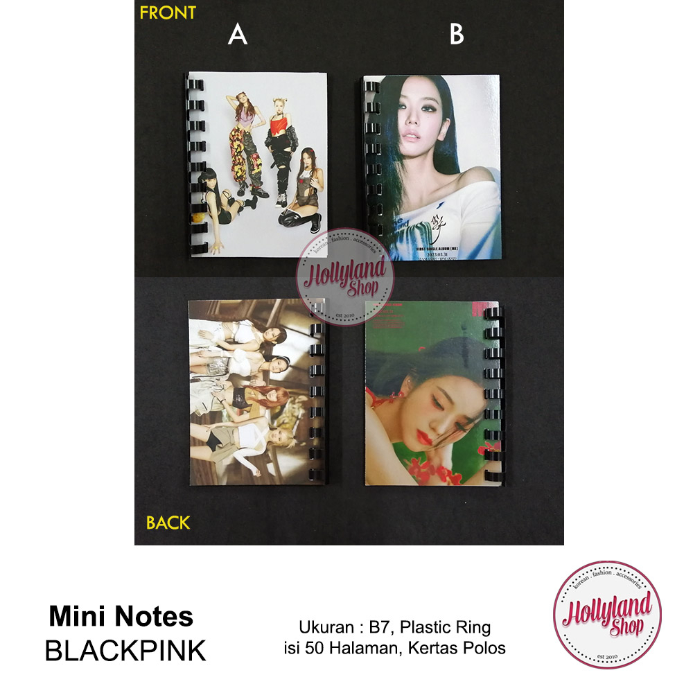 

Notes B7 Buku Tulis Kpop Black pink