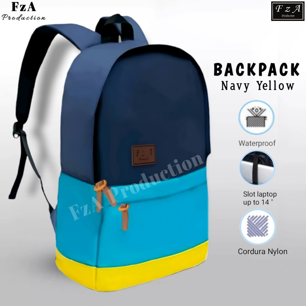 FzA Official - Tas Ransel Gendong Laptop Distro Sekolah Kuliah Pria Wanita Backpack Original Tas Punggung Laptop - NYSPT