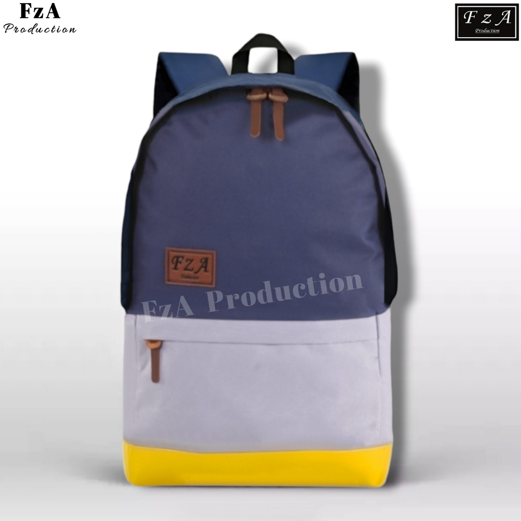 FzA Official - Tas Ransel Gendong Laptop Distro Sekolah Kuliah Pria Wanita Black Murah Original Tas Punggung Laptop -  BBSPT