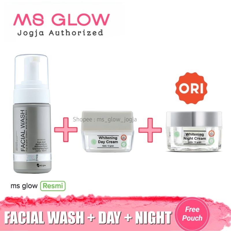Paket Wajah NoToner Ms Glow Whitening Ultimate Luminous Acne