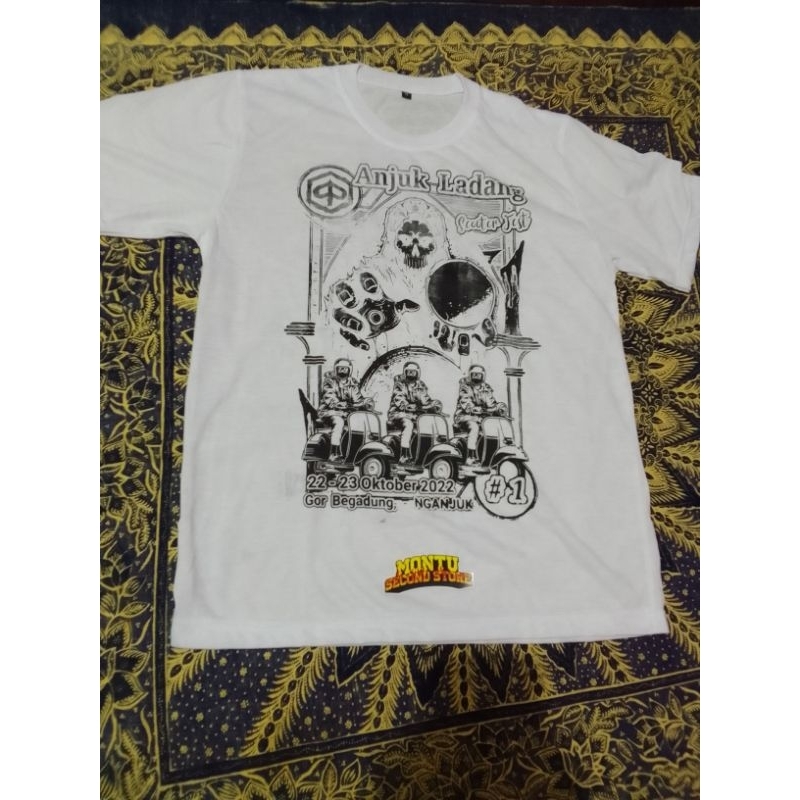 kaos acara vespa anjuk ladang scooter Fest #1