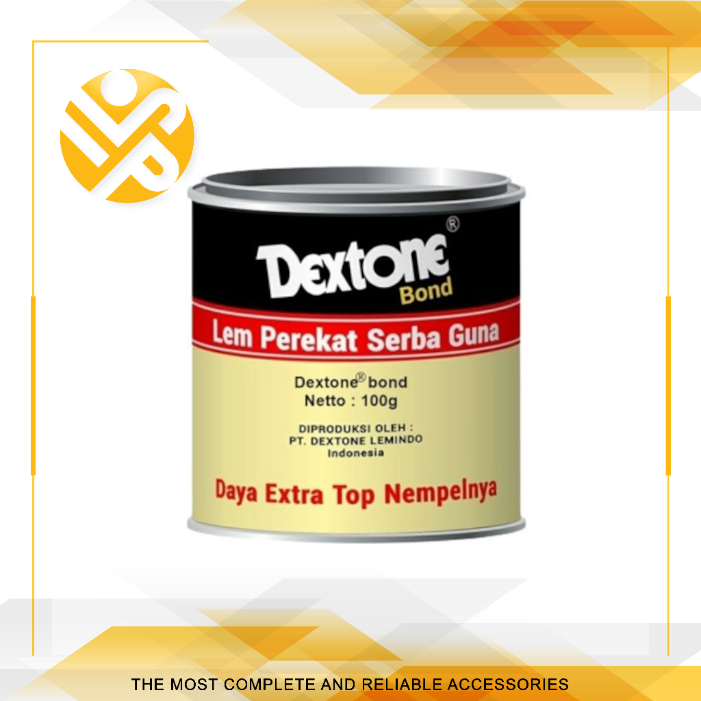 

Lem Dextone Bond Kaleng /Lem Kuning /Lem Perekat Serbaguna