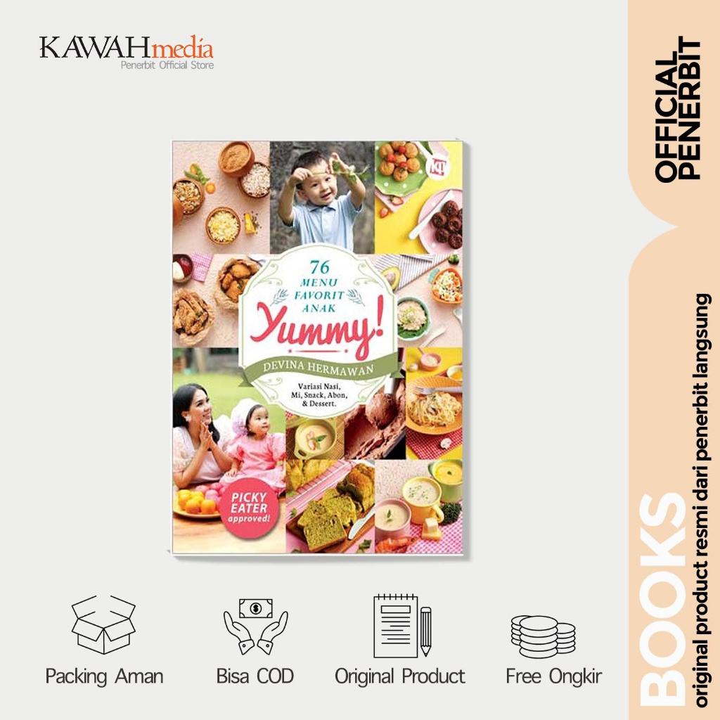 Buku Resep Masakan Yummy 76 Menu Favorite Anak Yummy Devina Hermawan Kawan Pustaka