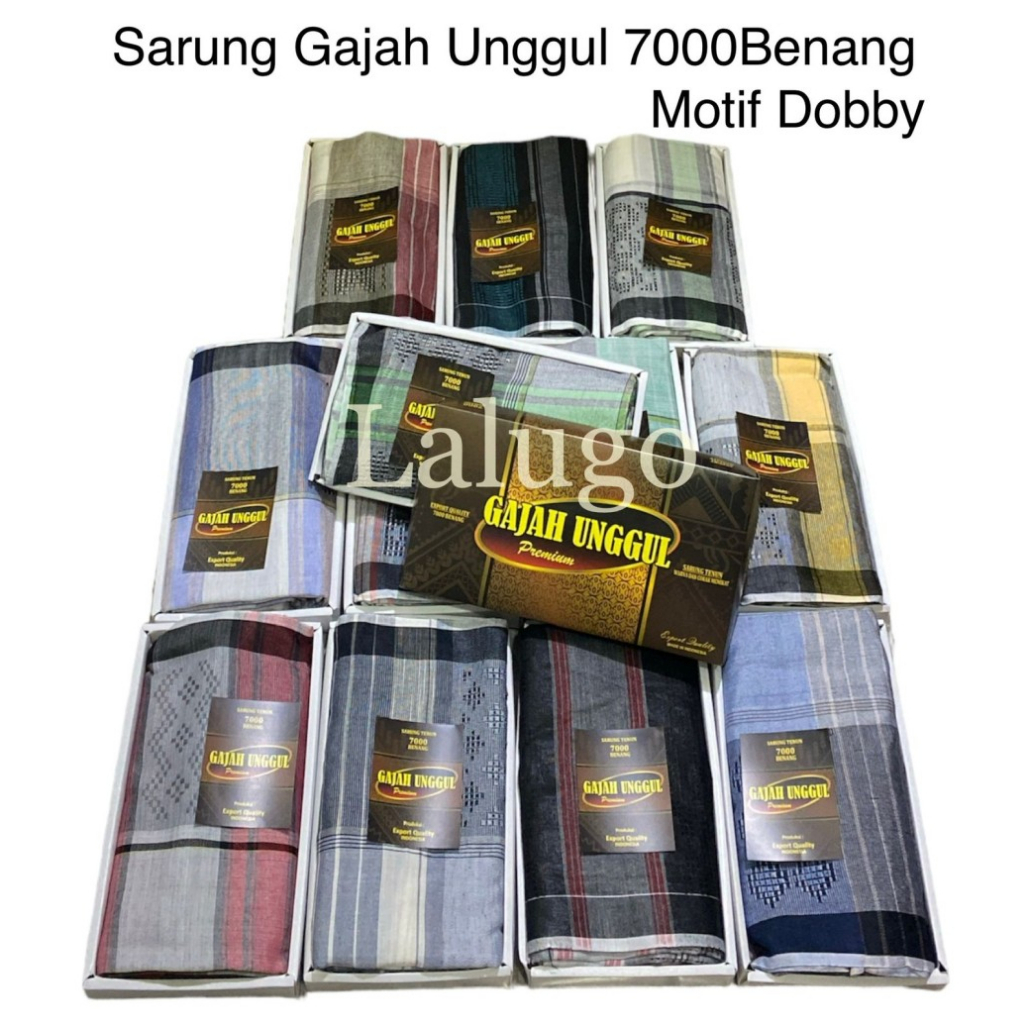 SARUNG MURAH GAJAH UNGGUL DOBBY SARUNG THR SARUNG GROSIR SARUNG GAJAH UNGGUL 7000 BENANG