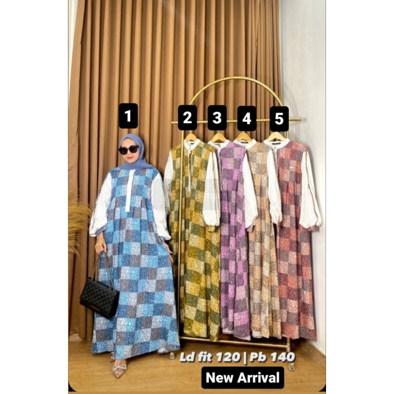 Dress / Gamis Embos Premium New Arrival