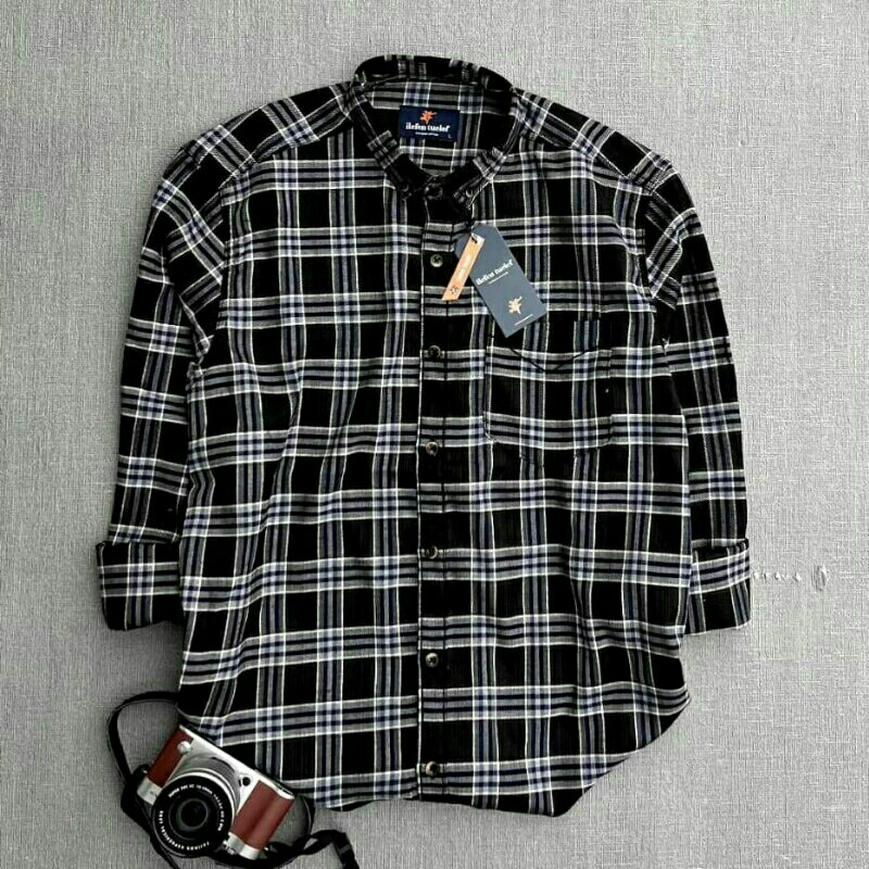Kemeja Flanel Pria Lengan Panjang Ilefen Tuelef 011