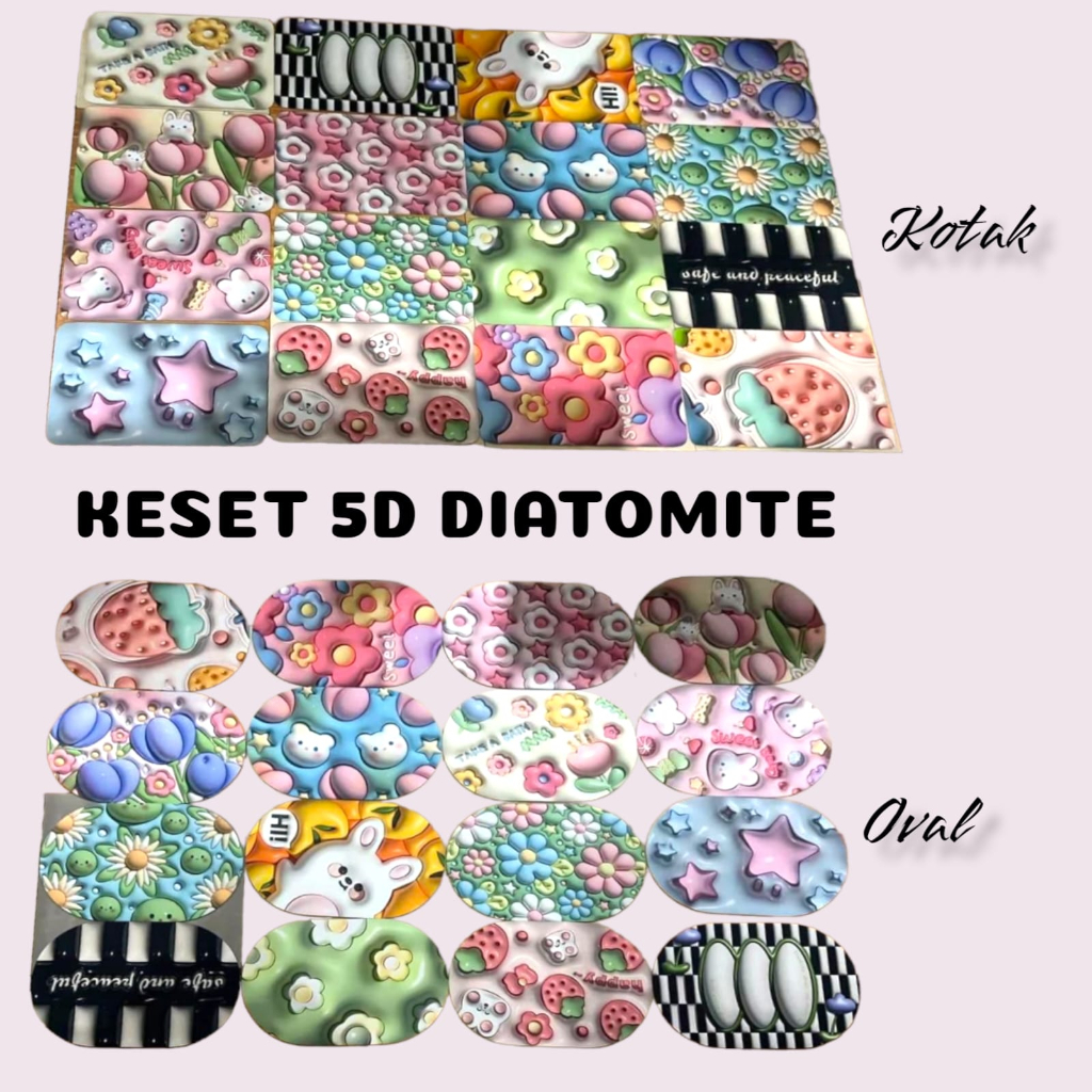 NEW KESET KAKI 5D DIATOMITE ANTI AIR SLIP LANTAI KAMAR MANDI DAPUR