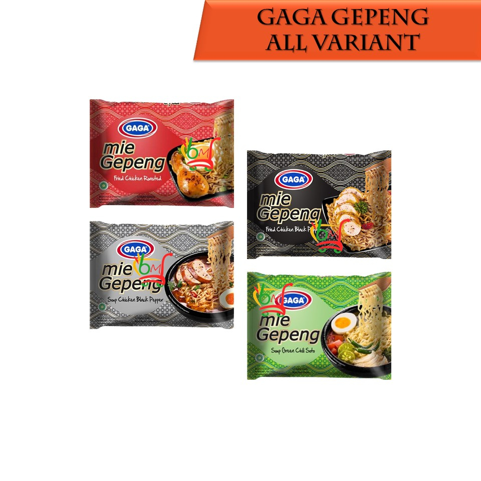 

Gaga Mie Gepeng Goreng & Kuah Instan All Variant