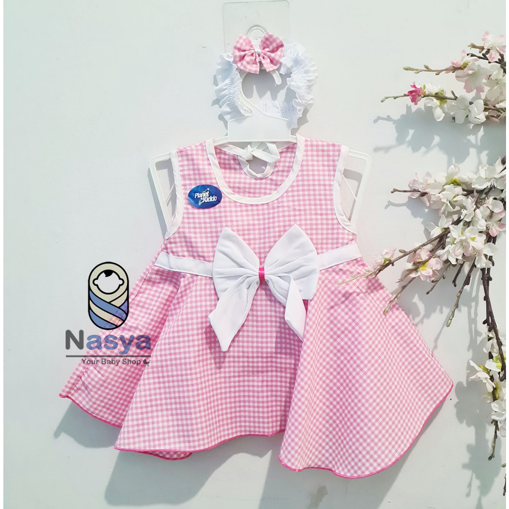 [P-064] Dress Bayi New Born (0-6 bulan) - planet kids