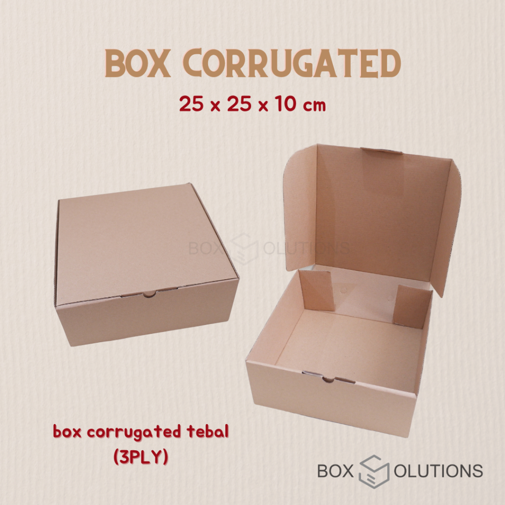 

dus / dos / box hampers corrugated 25 x 25 x 10 / 25x25x10 cm e-flute