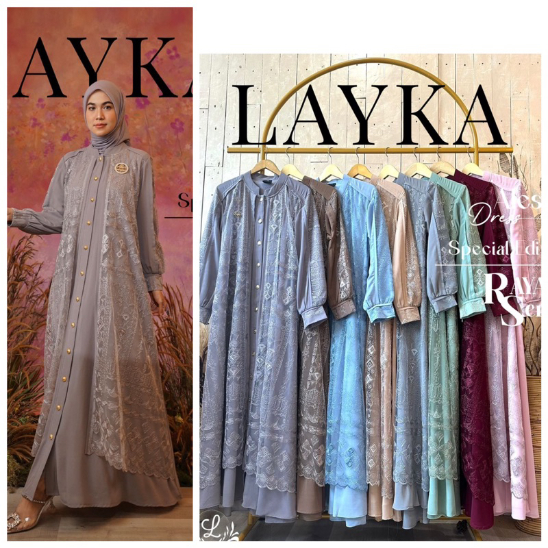 Alesya Dress Gamis Layka Busui Original premium