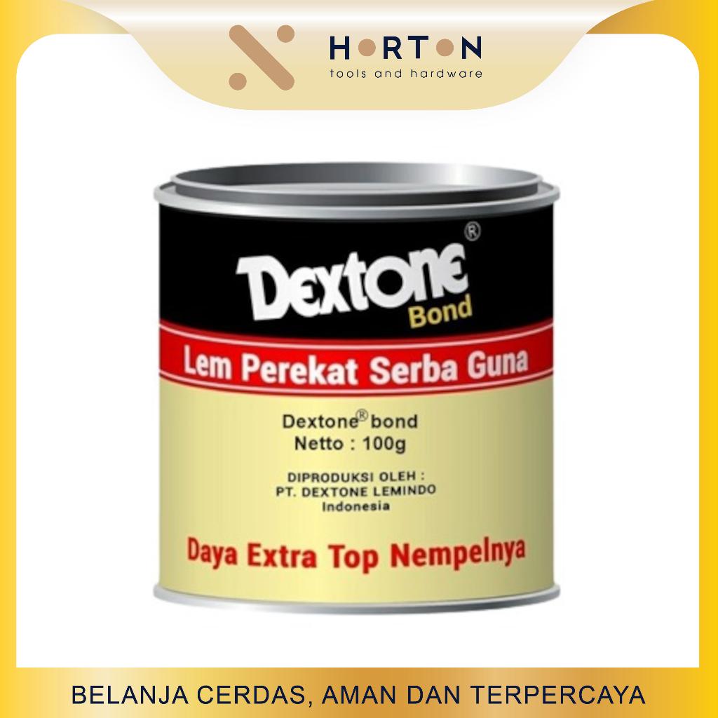 

Lem Dextone Bond Kaleng / Lem Perekat Serbaguna / Lem Kuning