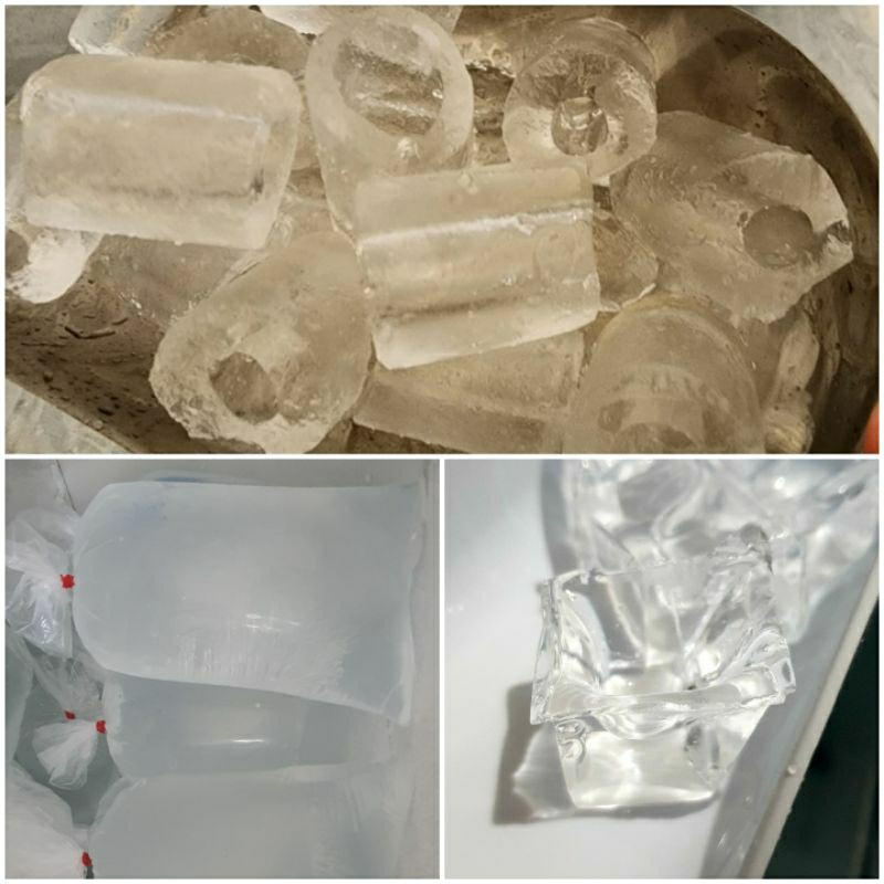 Es Batu balok sekilo Dan ice / Es Batu Kristal Cube