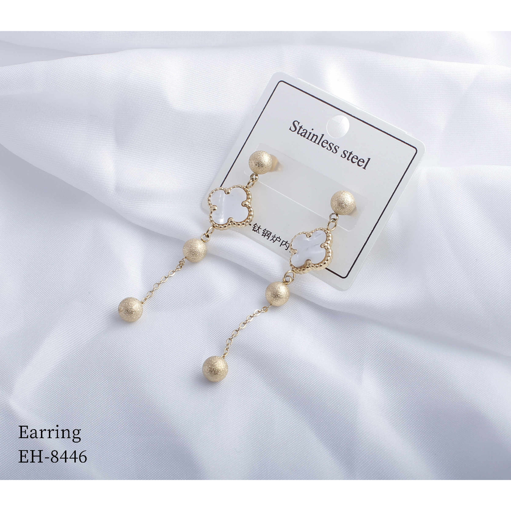 Anting Titanium Biji Bola Perhiasan Wanita Jewelry 8446