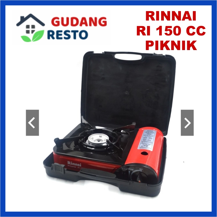 RINNAI RI 150 CC KOMPOR PORTABEL RI150 150CC PIKNIK TRAVEL CAMPING GAS KALENG MINI ORIGINAL GARANSI RINNAI 1 TAHUN