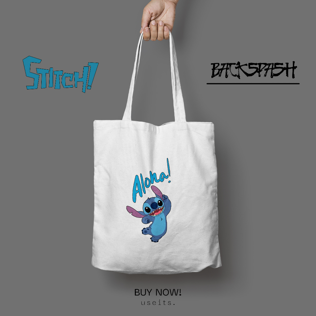 Totebag Tas Stitch Lucu Pria Wanita - STITCH