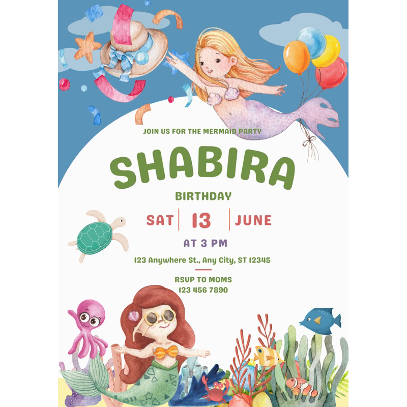 UNDANGAN ULANG TAHUN DIGITAL INVITATION DIGITAL UNDANGAN ULTAH ANAK