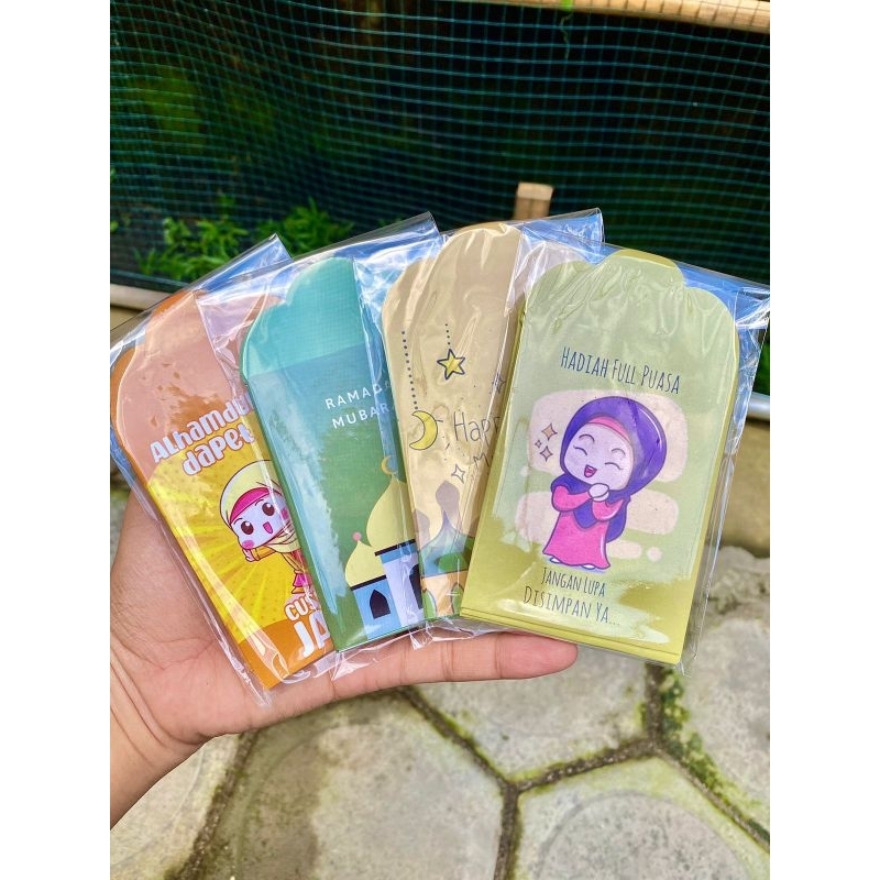 

10 PACK= 100 AMPLOP SIZE 7 x 12 ANGPAU THR HARI RAYA IDUL FITRI LEBARAN KARAKTER SNACK LUCU TERBARU KEKINIAN AESTHETHIC