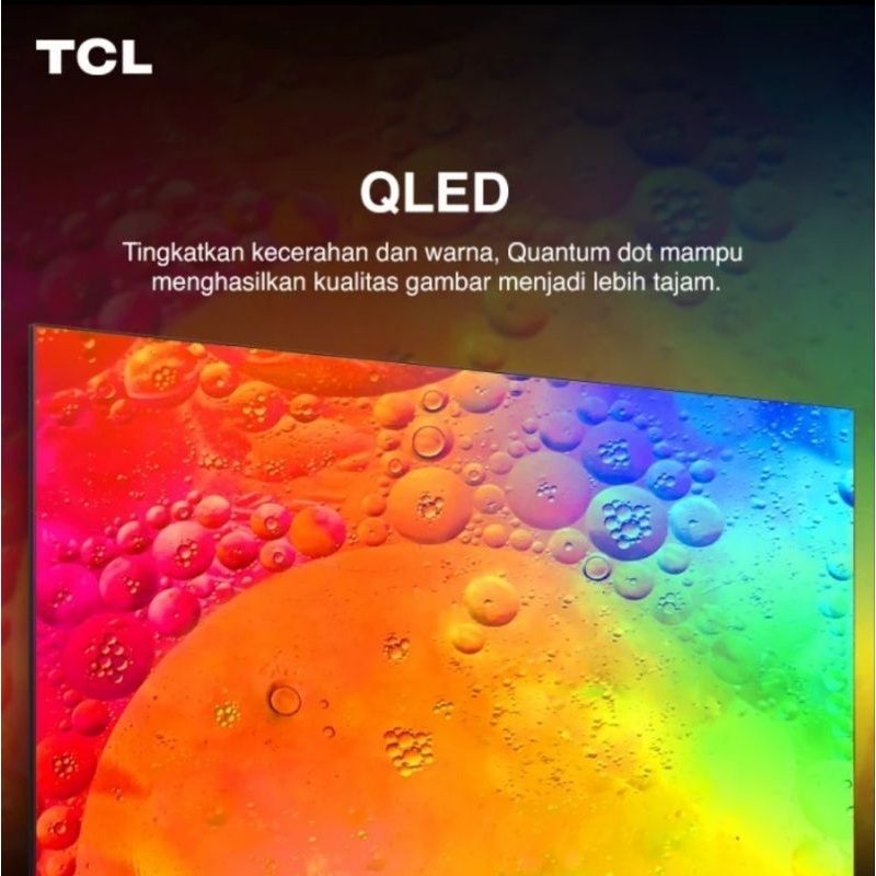 TCL 50C645 Smart TV 50 Inch QLED Google TV 4K UHD HDR10+ Garansi Resmi