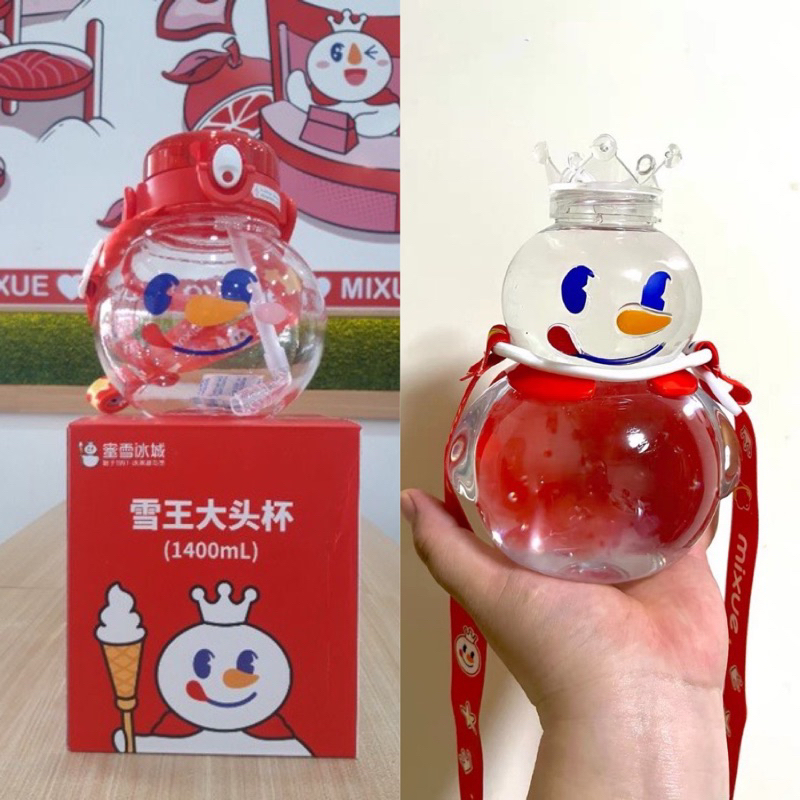 Botol Minum Mixue Snow King 700ml | Tumblr viral Mixue