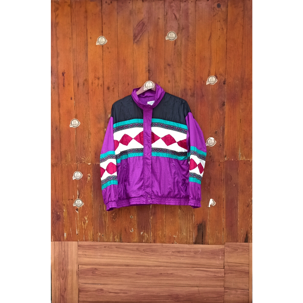Jacket Winbreaker Lavon Color block original second