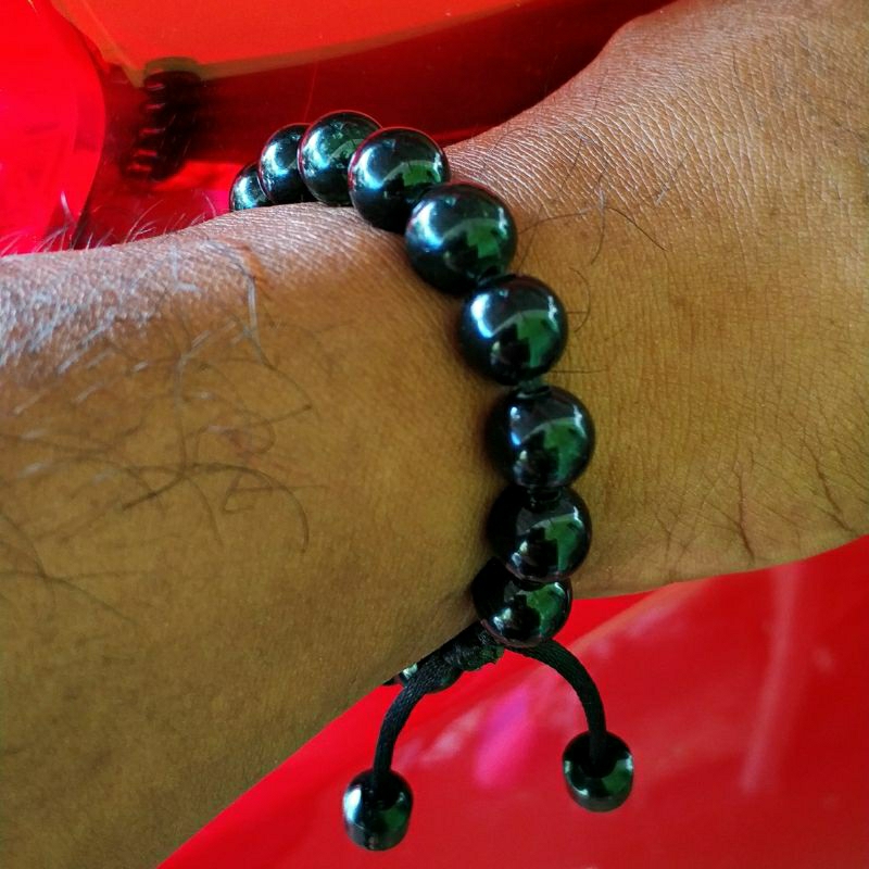 Gelang giok hitam - batu black jade aceh
