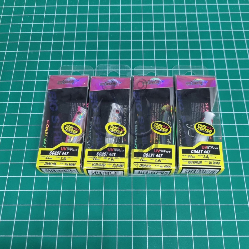 Umpan Popper SEAHAWK Coast 44T (44mm 2.6gr) Treble Mustad